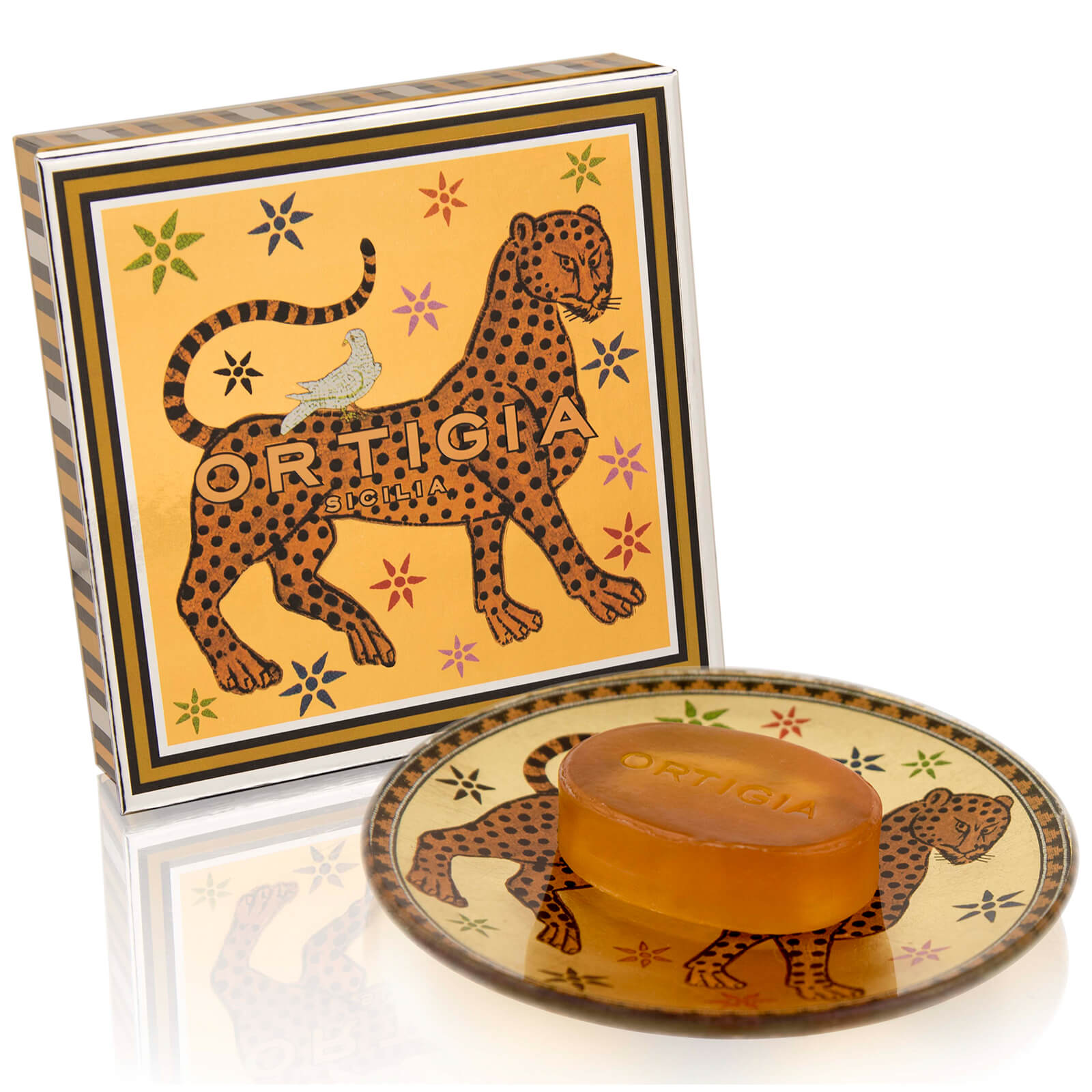 Ambra Nera Glass Plate & Soap